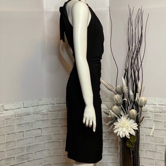 SOLD | NWT Le Chateau Little Black Halter Bodycon Dress - Picture 3 of 15